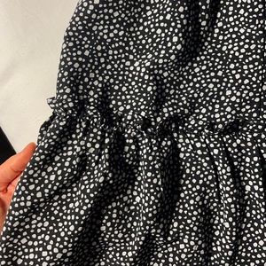 Black & White Flounce Skirt